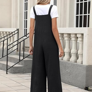 Casual loose summer denim jumpsuit