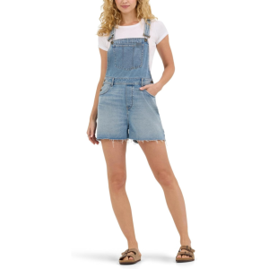 Loose-fit overall shorts